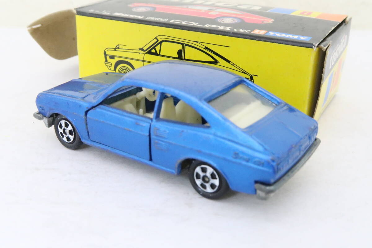 トミカ (旧1Sホイール) NISSAN Sunny 1200 COUPE GX 日産 サニー クーペ 箱付 日本製 TOMICA コレの画像4