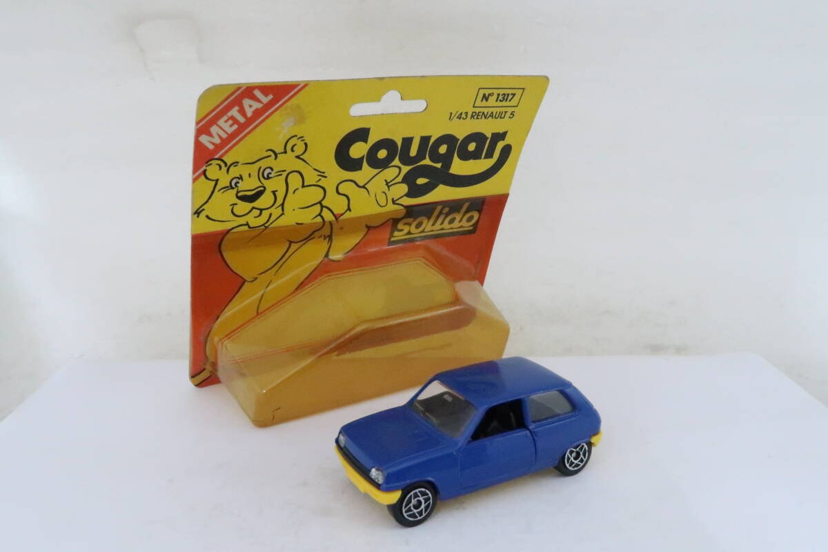 Cougar RENAULT 5 ルノー サンク ブルー 箱付 1/43 フランス製 ロレの画像1