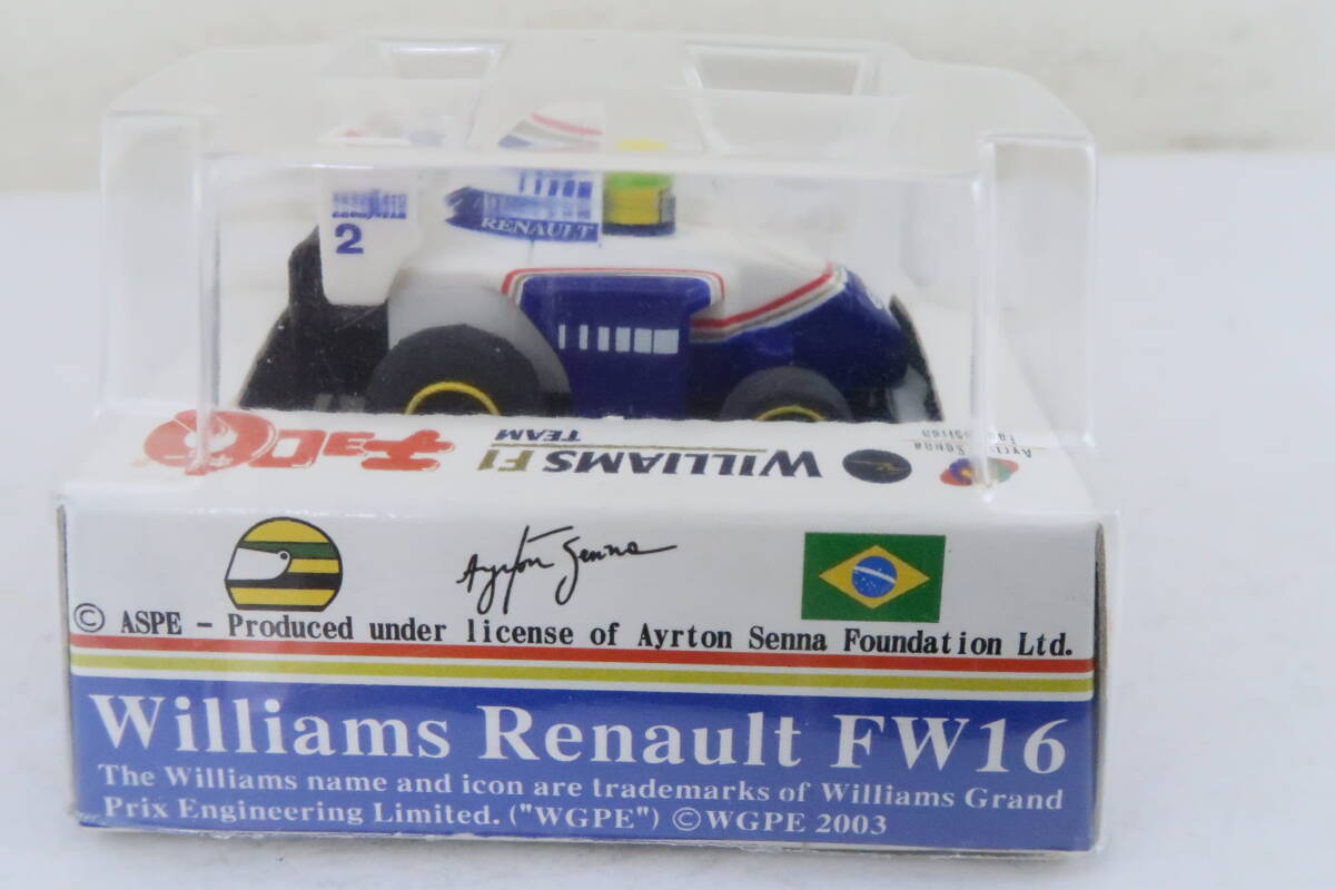 / チョロQ AYRTON SENNA Williams RENAULT FW16 ウィリアムズルノー セナ 未開封 ニレの画像4