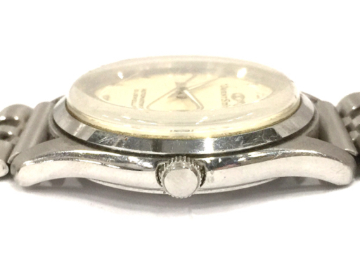 オリエントスター デイト 自動巻 オートマチック 腕時計 メンズ ホワイト文字盤 社外ブレス ORIENTSTAR QR044-16の画像3