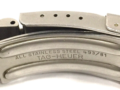 タグホイヤー クロノグラフ デイト クォーツ 腕時計 CA-1210-R0 メンズ ネイビー文字盤 純正ブレス QR044-58の画像7