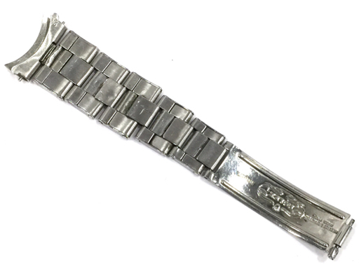 ロレックス 腕時計用 SS ベルト ブレス ラグ幅約1.8cm 破損 ジャンク品 シルバーカラー ブランド小物 ROLEX A11463の画像2