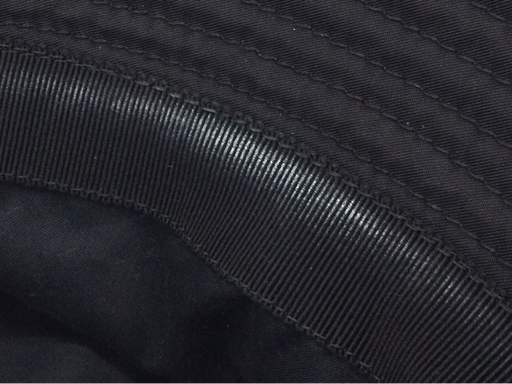 プラダ サイズ M RE-NYON リナイロン バケットハット 三角プレート 帽子 レディース ブラック系 黒系 PRADAの画像7