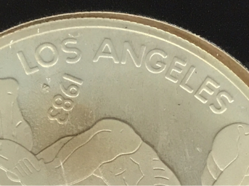 送料360円 1983年 ロサンゼルス オリンピック記念 硬貨 リバティ コイン 1ドル 1112266 保存ケース付 同梱NGの画像4