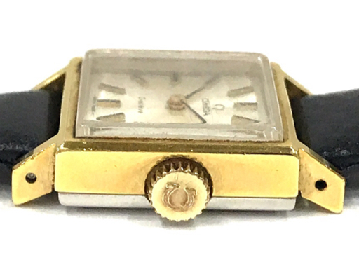 オメガ 手巻き 機械式 腕時計 シルバーカラー文字盤 稼働品 社外ベルト 純正尾錠 ファッション小物 OMEGA_画像3