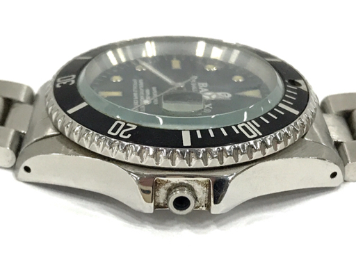 BAPEX デイト 自動巻 オートマチック 腕時計 メンズ ブラック文字盤 純正ブレス ジャンク品 ファッション小物_画像3