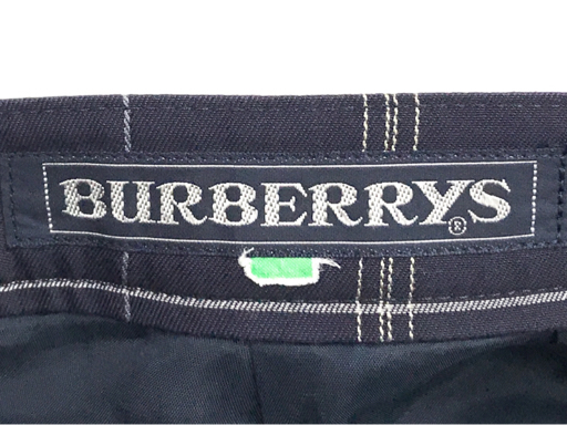  Burberry z13BR check suit setup jacket miniskirt navy lady's QR051-143