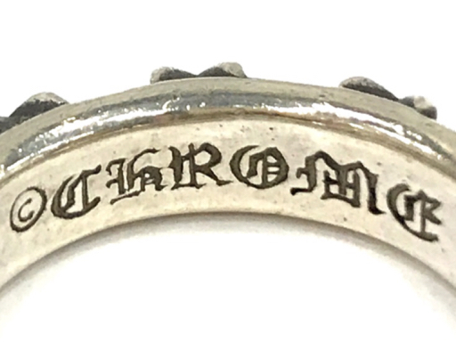 クロムハーツ スターバンドリング 指輪 アクセサリー 925 総重量約12.2g 19号 メンズ Chrome Heartsの画像6
