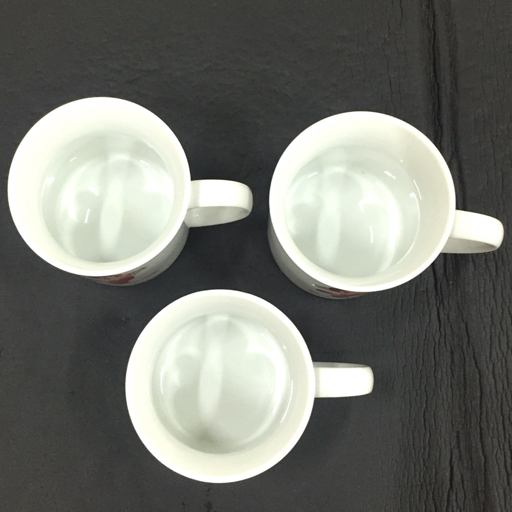 不二家 ペコちゃん マグカップ カップ Fujiya Original サイズ約8×9cm ホワイト 白 計3点 セットの画像3