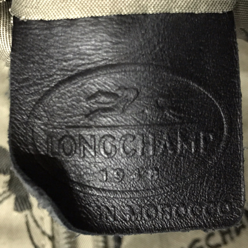  Long Champ нейлон × кожа ручная сумочка др. pa палатка большая сумка женский чёрный итого 2 позиций комплект LONGCHAMP