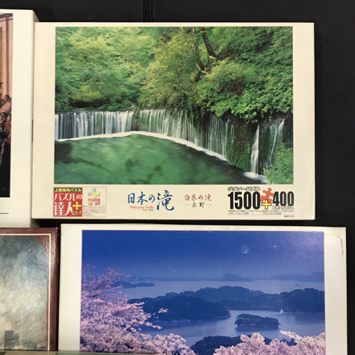 ナポレオン一世の戴冠式 3000ピース / 日本の風景 夜桜の松島 2016ピース / 日本の滝 白系の滝 等 パズル 計5点の画像3