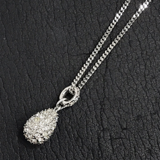 送料360円 スワロフスキー ネックレス シルバーカラー レディース アクセサリー SWAROVSKI A11243 同梱NG_画像1