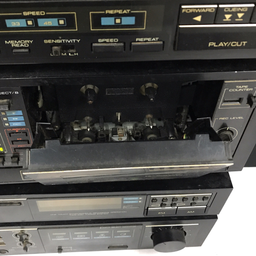 1円 KENWOOD S-5GV P-7G X-7WG A-5G T-7G レコード カセット チューナー システムコンポ 通電確認済み_画像7