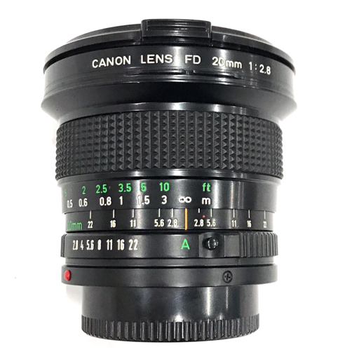 Canon FD 20mm 1:2.8 カメラレンズ FDマウント マニュアルフォーカスの画像2