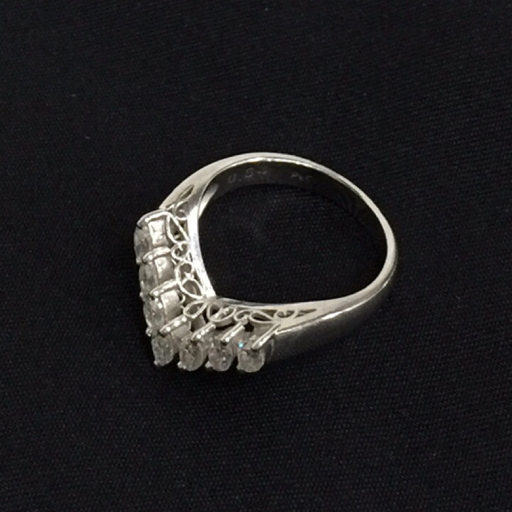 Pt900 ダイヤモンド D0.84ct 指輪 リング 11.5号 6.4g レディース アクセサリー ジュエリー ファッション小物の画像1