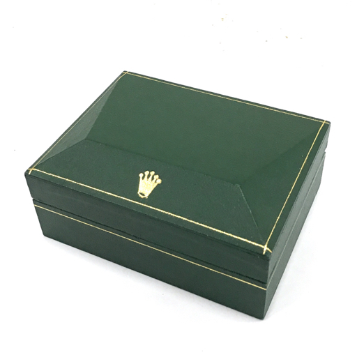 ロレックス 時計用 保存箱 BOX 内箱 枕付属 グリーン 横12.5cm×縦10cm×奥行き4.5cm ROLEX QR042-96の画像1