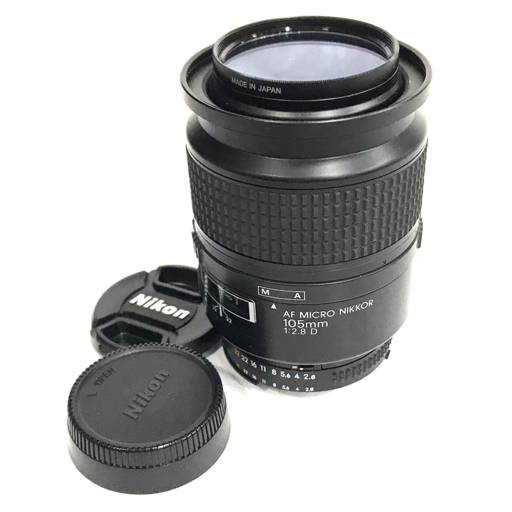 Nikon AF MICRO NIKKOR 105mm 1:2.8 D 一眼 オートフォーカス カメラ レンズ 光学機器 QR042-220の画像1