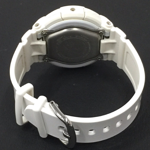カシオ 腕時計 Baby-G BGA-131 ラウンド デジアナ カラフルナンバー クォーツ ボーイズ ホワイト 付属品有 CASIOの画像5