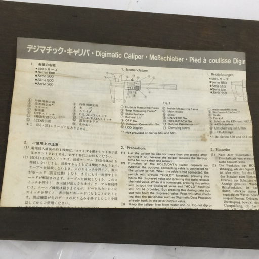 ミツトヨ デジマチック・キャリパ CD-60 デジタルノギス 木箱付き QR042-315_画像6