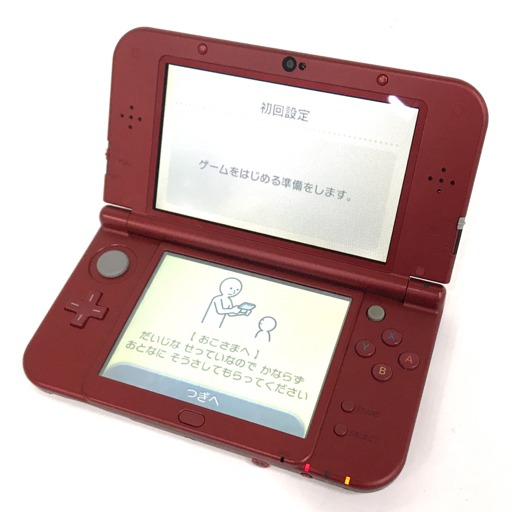 任天堂 new Nintendo 3DS LL RED-001 メタリックレッド ゲーム機 通電動作確認済_画像1