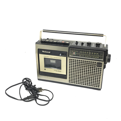1円 National RQ-535 FM AM ラジオ カセット レコーダー オーディオ機器の画像1