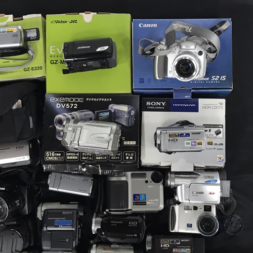 1円 Victor GZ-MS101-B/Panasonic HDC-HS9/SONY HDR-CX370V 等 含む ビデオ カメラ 等 まとめ セットの画像8