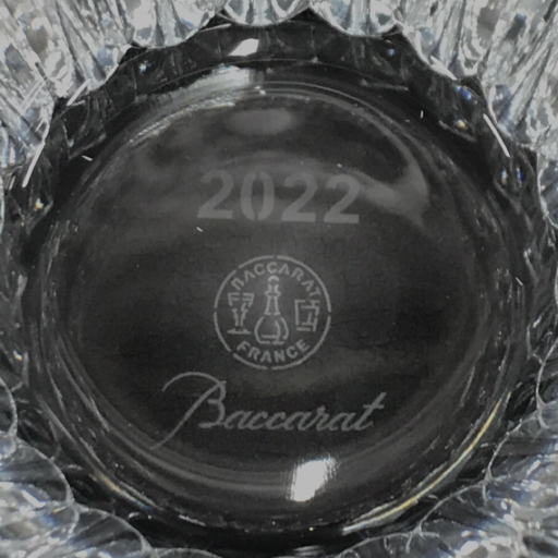 美品 バカラ グラスジャパン エクラ ペアグラス 2022年 ティアラ イヤーグラス 保存箱付き 2点セット Baccaratの画像4