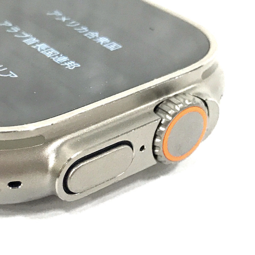 1円 AppleWatch Ultra 49mm GPS Cellular MQFX3J/A A2684 スマートウォッチ 本体チタニウム グレイトレイルループの画像4
