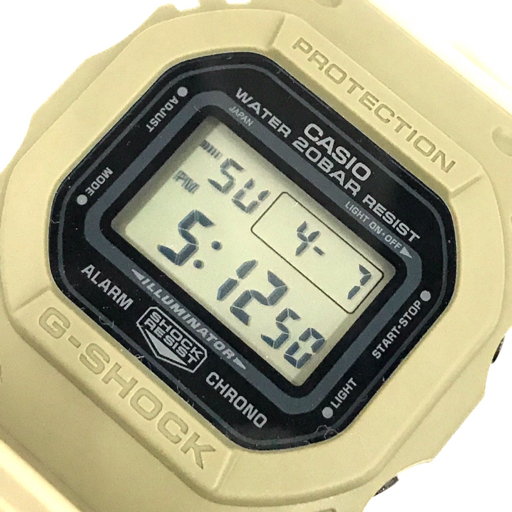 カシオ Gショック DWE-5610 クォーツ デジタル 腕時計 ベージュ系 ユニセックス 稼働品 付属品あり CASIO G-SHOCK_画像1
