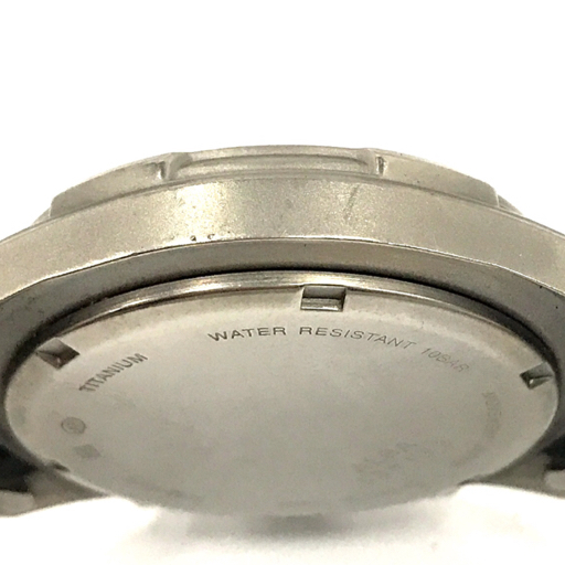 アルバ チタン クロノグラフ クォーツ デイト 腕時計 メンズ 純正ブレス 未稼働品 ファッション小物 ALBA_画像4