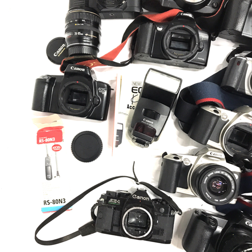 Canon EOS 5/Canon EOS 1000QD/Canon AE-1 PROGRAM 等 含む フィルム カメラ レンズ 等 まとめ セットの画像8