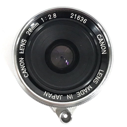 1円 CANON LENS 28mm 1:2.8 カメラレンズ L39マウント マニュアルフォーカス C102130の画像4