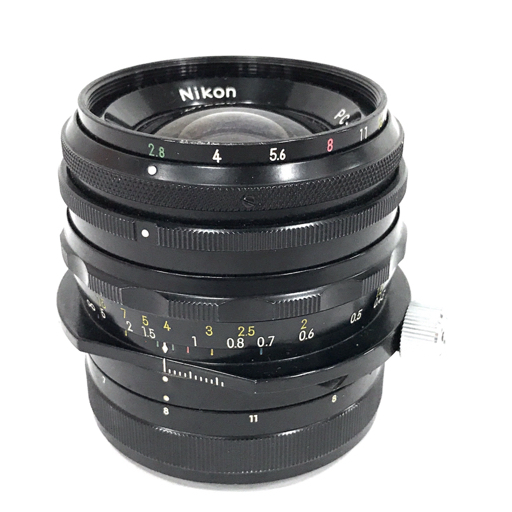 Nikon PC-NIKKOR 1:2.8 35mm カメラレンズ マニュアルフォーカス QZ042-43の画像1