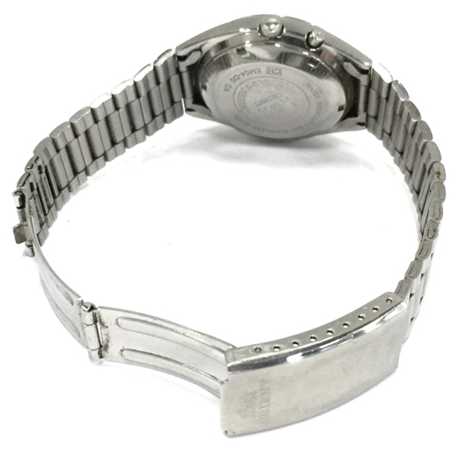 オリエント クリスタル 自動巻 オートマチック デイデイト 腕時計 EM04-4000 紫文字盤 メンズ ジャンク品 QR042-253の画像6
