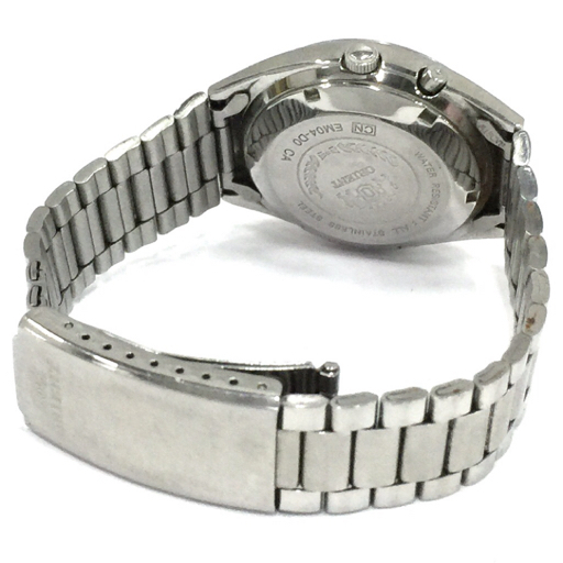 オリエント クリスタル 自動巻 オートマチック デイデイト 腕時計 EM04-4000 紫文字盤 メンズ ジャンク品 QR042-253の画像5