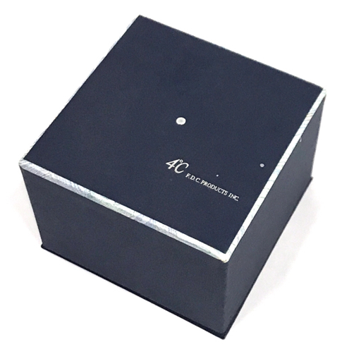 ヨンドシー 4°C SILVER リング 指輪 ストーン 11号 重量1.6g アクセサリー 服飾小物 保存ケース・箱付き 現状品の画像7