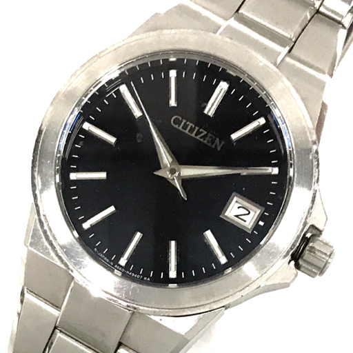 ザ・シチズン J344 クォーツ 腕時計 A660-H27228 メンズ ブラック文字盤 未稼働品 ファッション小物 CITIZENの画像1