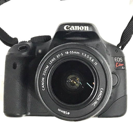 1円 Canon EOS Kiss X4 EF-S 18-55mm 1:3.5-5.6 IS 55-250mm 1:4-5.6 含む デジタル一眼レフ カメラ セット C281734の画像2