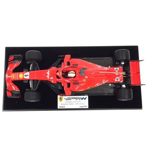 1円 ルックスマート 1/18 LS18F1015 フェラーリ SF71-H カナダGP2018 Sebastian Bettel 50thVictory ミニカー 現状品の画像4