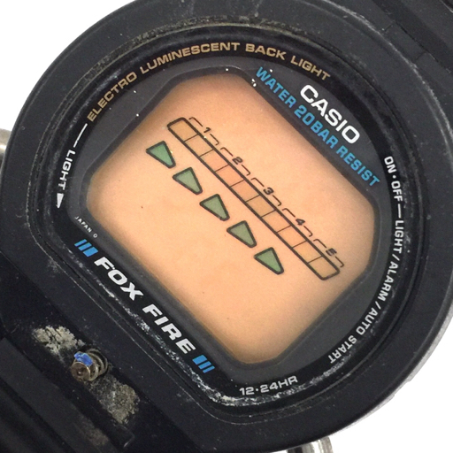 1円 カシオ 腕時計 G-SHOCK DW-6695 ラウンド FOX FIRE デジタル クォーツ メンズ 純正ベルト ブラック CASIOの画像1