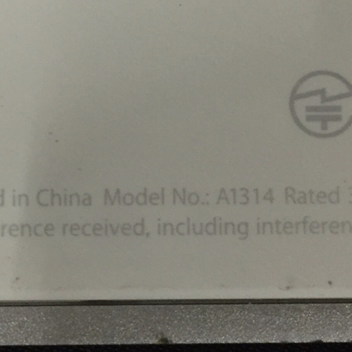 1円 Apple A1314 A1296 ワイヤレスキーボード ワイヤレスマウス 通電確認済み C112033の画像4