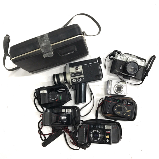 OLYMPUS SUPERZOOM70 YASHICA FFT Canon Autoboy3 フィルムカメラ ボディ レンズ 含む まとめ セット 光学機器の画像1