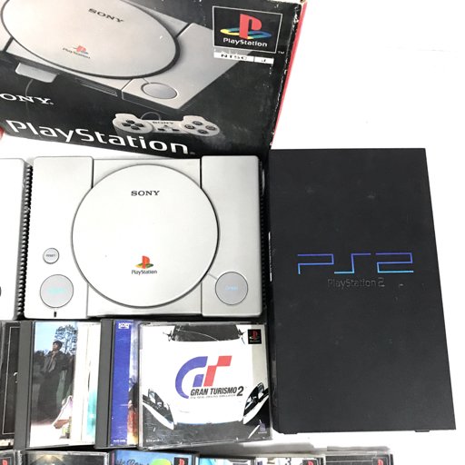 SONY SCPH-39000 PS2 SCPH-7000 SCPH-3000 PS 本体 PS PS2 セガサターン ソフト 含む ゲーム まとめセット_画像3