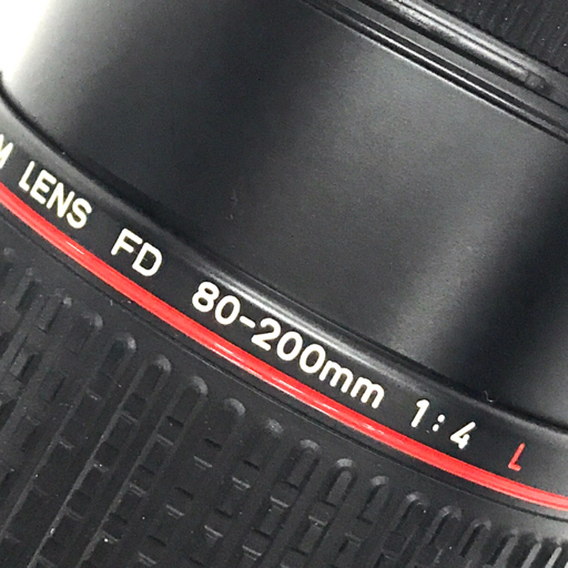 CANON ZOOM LENS FD 80-200mm 1:4 L カメラレンズ マニュアルフォーカス QD043-27_画像7