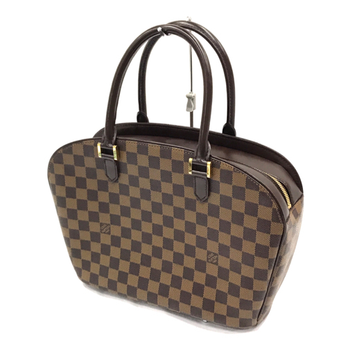 ルイヴィトン N51282 ダミエ サリア オリゾンタル ハンドバッグ ファスナー開閉 ブラウン系 LOUIS VUITTON QR043-292の画像1