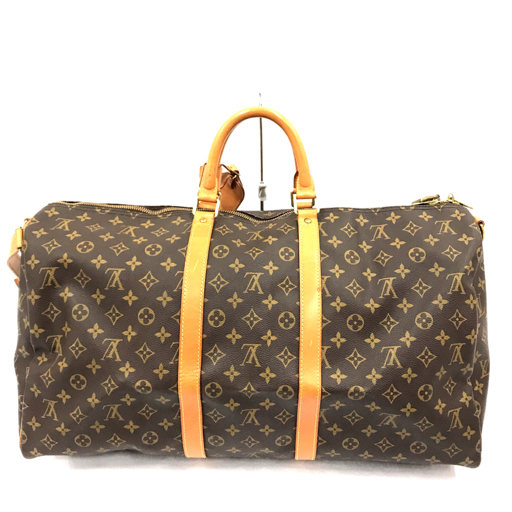 ルイヴィトン モノグラム キーポル 55 M41424 ハンドバッグ ブラウン ショルダー紐付 鍵欠品 LOUIS VUITTON QG043-49の画像4