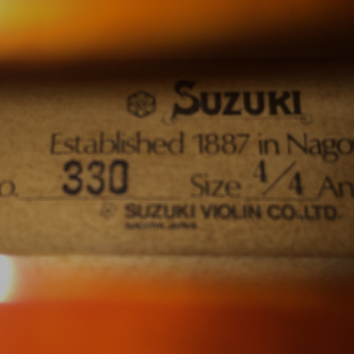 スズキ バイオリン No.330 4/4 1982 楽器 弦楽器 弓有り ケース付属 現状品の画像5