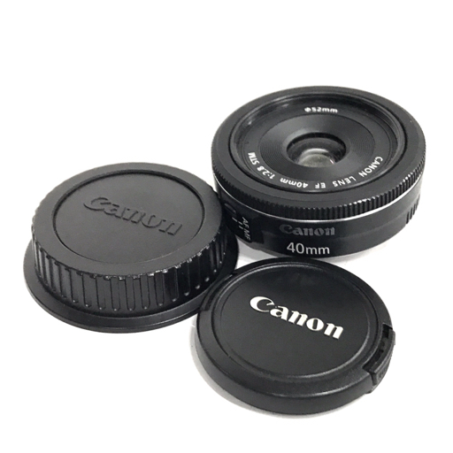 1円 CANON LENS EF 40mm 1:2.8 STM カメラレンズ EFマウント オートフォーカスの画像1