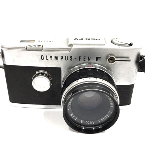 1円 OLYMPUS PEN-FV F.ZUIKO AUTO-S 1:1.8 38mm 一眼レフ フィルムカメラ マニュアルフォーカスの画像2