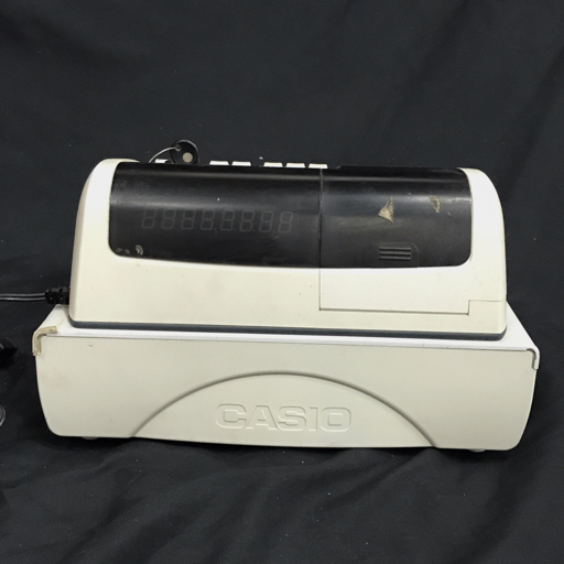 CASIO TE-M80 電子レジスター 通電確認済み カシオ 鍵付き QR043-72の画像6